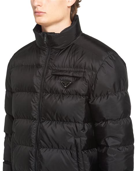 prada mens winter jackets|Prada grey puffer jacket.